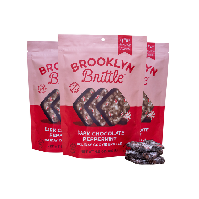 Dark Chocolate Peppermint– Italian Cookie Brittle