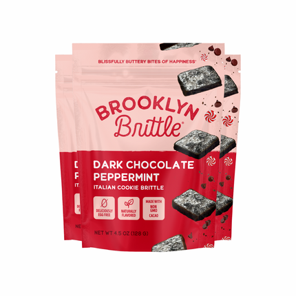 Dark Chocolate Peppermint– Italian Cookie Brittle