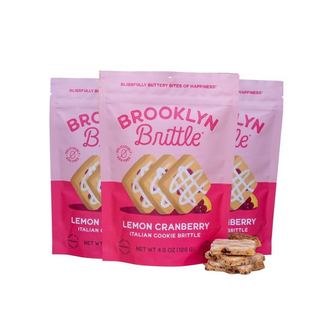 Lemon Cranberry – Italian Cookie Brittle
