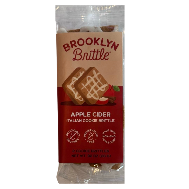 Apple Cider Italian Cookie Brittle – Snack Pack Box (12 Grab & Go 2-Packs)
