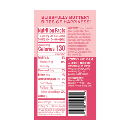 Lemon Cranberry Italian Cookie Brittle – Snack Pack Box (12 Grab & Go 2-Packs)