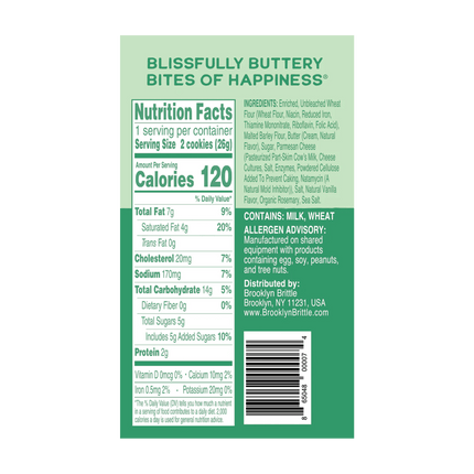 Rosemary Parmesan Italian Cookie Brittle – Snack Pack Box (12 Grab & Go 2-Packs)