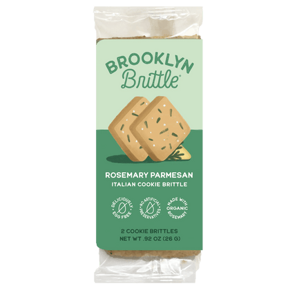 Rosemary Parmesan Italian Cookie Brittle – Snack Pack Box (12 Grab & Go 2-Packs)