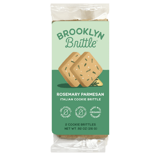 Rosemary Parmesan Italian Cookie Brittle – Snack Pack Box (12 Grab & Go 2-Packs)