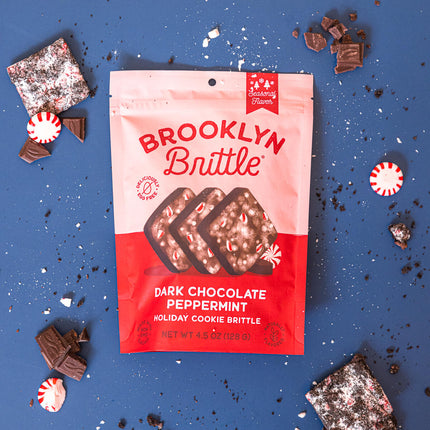 Dark Chocolate Peppermint– Italian Cookie Brittle