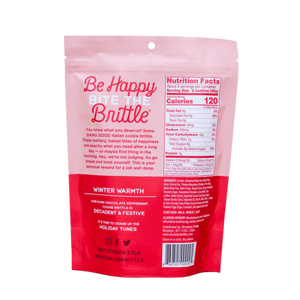 Dark Chocolate Peppermint– Italian Cookie Brittle