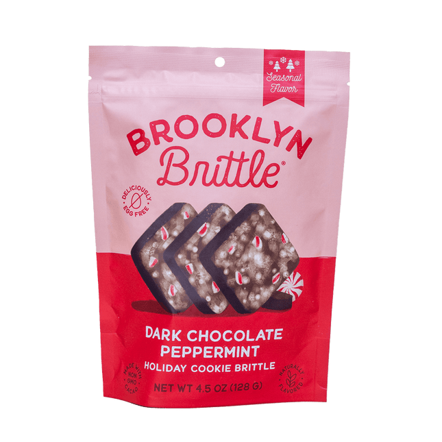 Dark Chocolate Peppermint– Italian Cookie Brittle