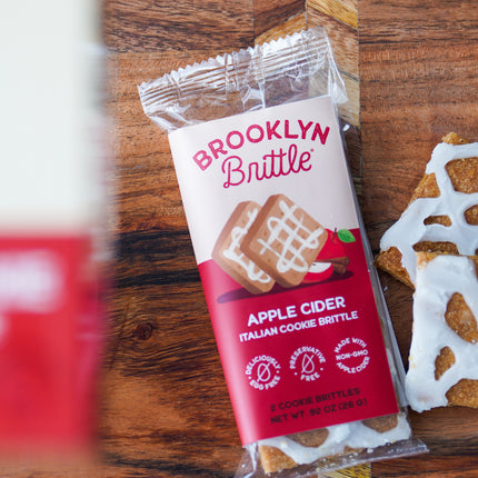 Apple Cider Italian Cookie Brittle – Snack Pack Box (12 Grab & Go 2-Packs)