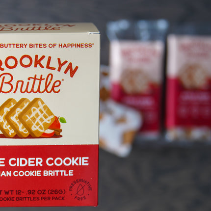 Apple Cider Italian Cookie Brittle – Snack Pack Box (12 Grab & Go 2-Packs)