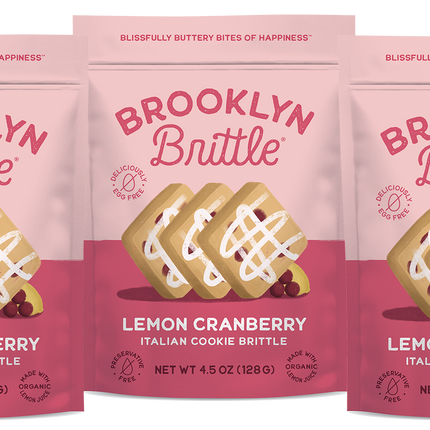 Lemon Cranberry – Italian Cookie Brittle
