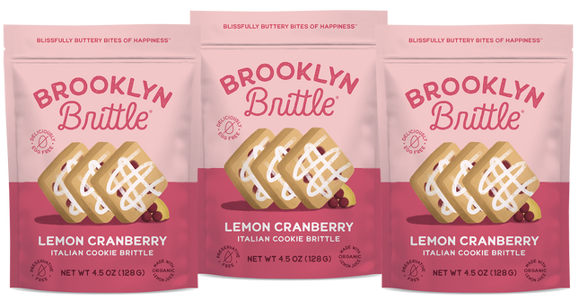 Lemon Cranberry – Italian Cookie Brittle