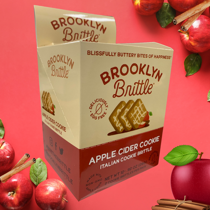 Apple Cider Italian Cookie Brittle – Snack Pack Box (12 Grab & Go 2-Packs)