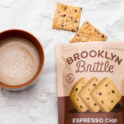Espresso Chip Italian Cookie Brittle – Snack Pack Box (12 Grab & Go 2-Packs)