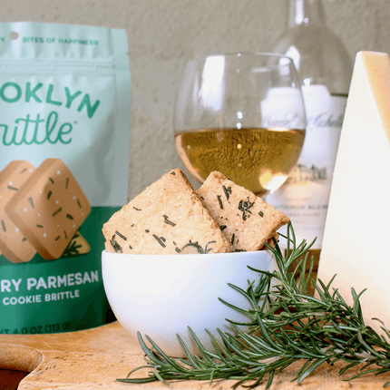 Rosemary Parmesan Italian Cookie Brittle – Snack Pack Box (12 Grab & Go 2-Packs)
